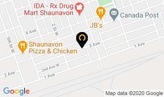 Alex's Auto Body in Shaunavon map