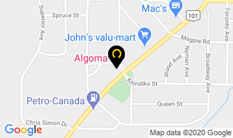 Algoma Motel in Petawawa map