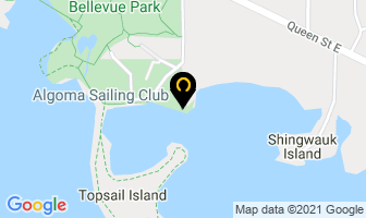 Algoma Sailing Club in East Angus map