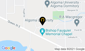 Algoma University in East Angus map