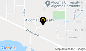 Algoma University in East Angus map