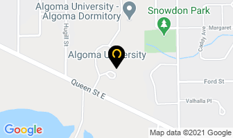 Algoma University in East Angus map
