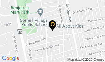 All About Kids in Markham map