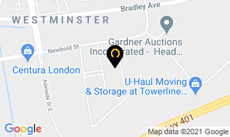 All Canadian Courier in London map