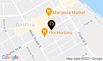 All Canadian Towing in Orillia map