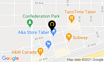All Fitness in Taber map