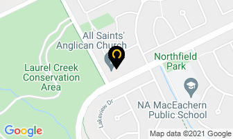 All Saints Anglican Church in Saint John map