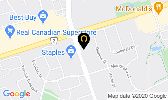 All Seasons Driving School in Barrie map