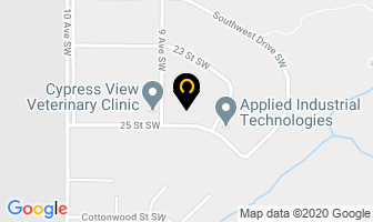 All Seasons Self Storage in Medicine Hat map
