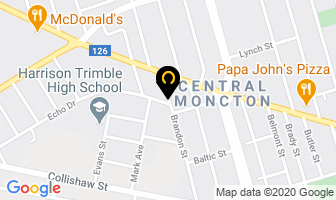 Allain & Associates, Cga in Moncton map