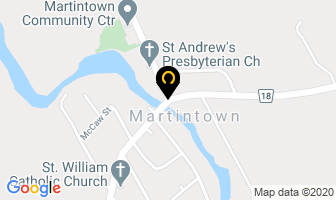 Allaire's Machine Shop in Martintown map