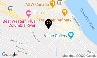 Allan's Sewing Machine Service in Trail map