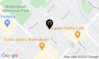 Allen's Home Pet Service in Waterdown map