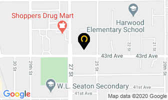 Alliance Church in Vernon map