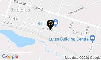 Allied Distributors in Brooks map