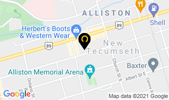 Alliston Kind Dentistry in New Tecumseth map