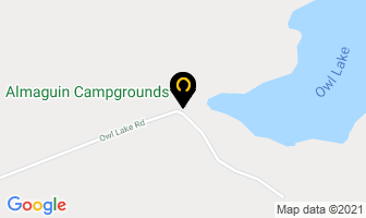 Almaguin Campgrounds in Parry Sound District map