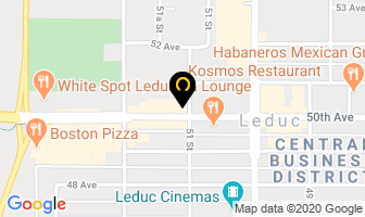 Alpha Dental Health Centre in Leduc map