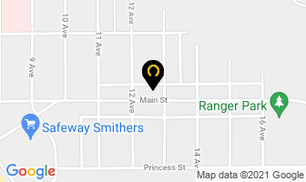 Alpine Apartments in Smithers map