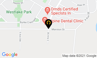 Alpine Dental Clinic in Swift Current map