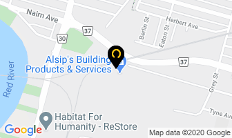 Alsip's Building Products & Services in Winnipeg map