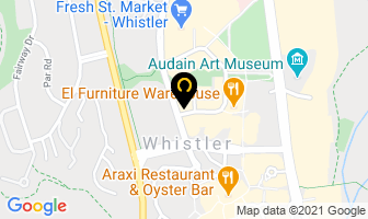 Alta Bistro in Whistler map