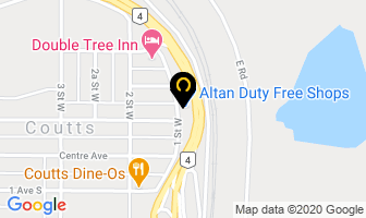 Altan Duty Free Shops Ltd in Coutts map