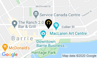 Altima Barrie Dental Centre in Barrie map