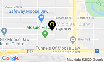 Am Massage in Moose Jaw map