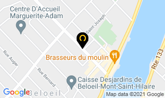 Amaz-Ink Tattoo in Beloeil map