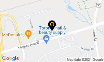 Amazon Sportswear Inc in Vaughan map