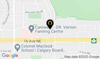 Ambassador Motor Inn in Calgary map