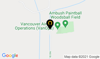 Ambush Paintball in Surrey map