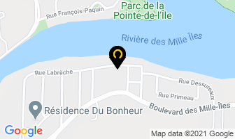 Aménagement Paysager Bl in Laval map