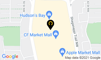 American Apparel Market Mall in Calgary map