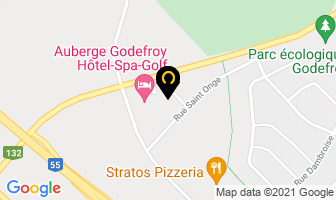 Amerispa Auberge Godefroy in Alma map