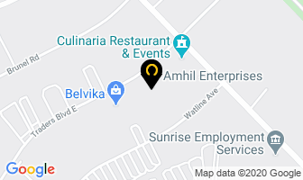 Amhil Enterprises in Mississauga map