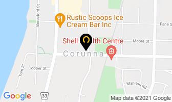 Amoco Canada Petroleum Co Ltd in Corunna map