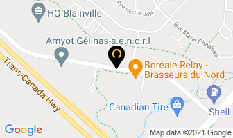 Amyot G&eacute;linas Comptables in Blainville map