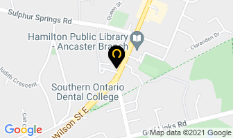 Ancaster Montessori School in Hamilton map