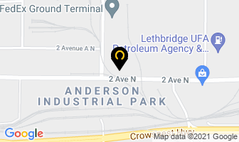 Anchor Products in Lethbridge map