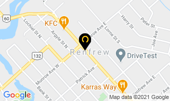 Anderson Funeral Home in Renfrew map