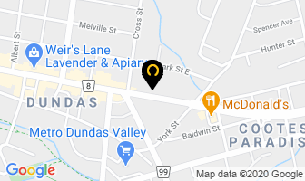 Andrea Soos Yoga Studio in Hamilton map