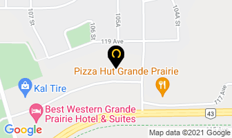 Andrea's Pampered Pets in Grande Prairie map
