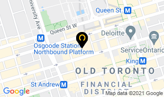 Andrew's Ties in Orillia map