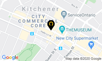 Andrin Homes in Kitchener map
