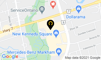 Andy Salon in Markham map