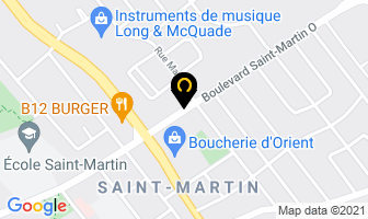 Andyon Centre Financier in Laval map