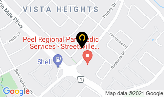 Angela Nelson in Mississauga map