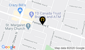 Anglican Church in Hamilton map